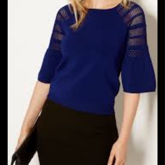 ❌SOLD Red Karen millen detailed bell sleeve top - Picture 5 of 6